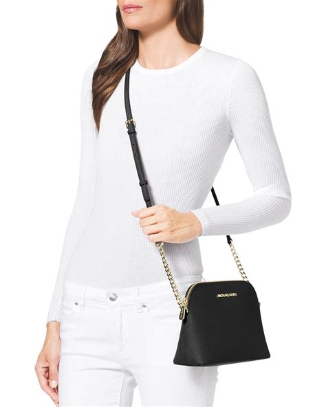 michael kors emmy medium cindy dome crossbody black|Michael Kors Emmy Medium Cindy Dome Crossbody Black.